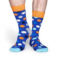 happy socks big dot socks blue orange