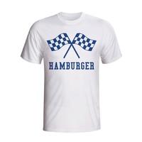 hamburg waving flags t shirt white kids