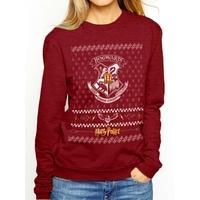 Harry Potter - Xmas Crest Unisex XX-Large Crewneck Sweatshirt - Red