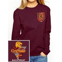 harry potter house gryffindor womens x large baseball shirt red