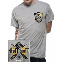 Harry Potter - House Hufflepuff Men\'s X-Large T-Shirt - Grey