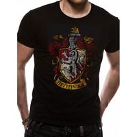 Harry Potter - Gyffindor Crest Men\'s XX-Large T-Shirt - Black
