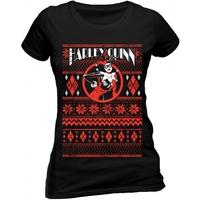Harley Quinn - Fair Isle Unisex X-Large T-Shirt - Black