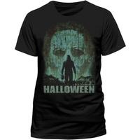 Halloween - Vintage Face Unisex Small T-Shirt - Black