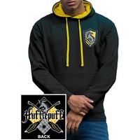 Harry Potter - House Hufflepuff Men\'s XX-Large Varsity Jacket - Black