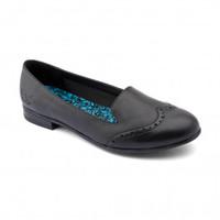 Halo Heel, Black Girls Slip-on School Shoes