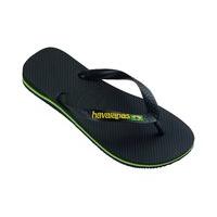 Havaianas Brasil Logo Kid\'s Flip Flops - Black