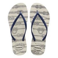 havaianas flip flops flipflops slim nautical white