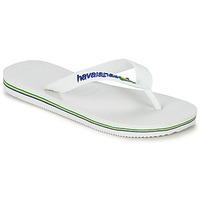 Havaianas BRASIL LOGO boys\'s Children\'s Flip flops / Sandals in white