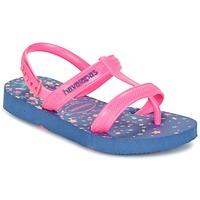 havaianas kids joy spring girlss childrens sandals in pink