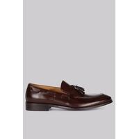 Hardy Amies Brown Tassel Loafers