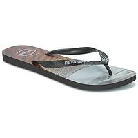 havaianas hype mens flip flops sandals shoes in black