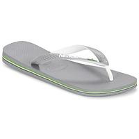 havaianas brasil mix mens flip flops sandals shoes in grey