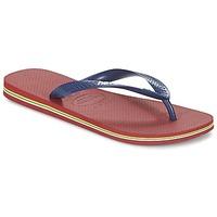 havaianas brasil logo mens flip flops sandals shoes in blue