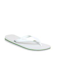 havaianas brazil flip flop white rubber