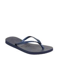 havaianas slim flip flop navy rubber