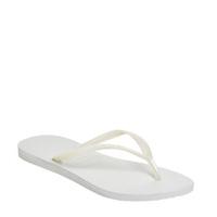 havaianas slim flip flop white