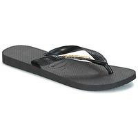 Havaianas TOP LOGO METALLIC women\'s Flip flops / Sandals (Shoes) in black