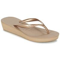 havaianas high light womens flip flops sandals shoes in gold