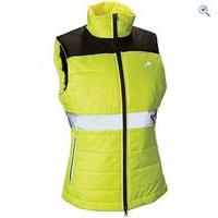 harry hall hi viz womens down like gilet size 8 colour yellow