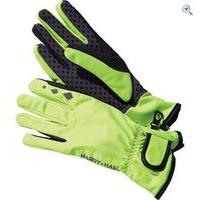 Harry Hall DWR Softshell Reflective Gloves - Size: M - Colour: Fluo Yellow