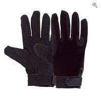 Harry Hall Cotton Pimple Gloves - Size: L - Colour: Black