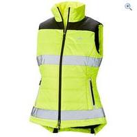 harry hall hi viz womens down like gilet size 12 colour yellow