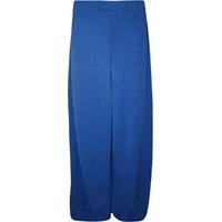 Hanna Plain Palazzo Trousers - Blue