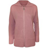 Haven Zip Front Knitted Cardigan - Pink