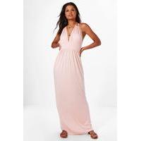 Halterneck Maxi Dress - blush