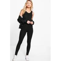 Harriet Super Slim Unitard - black