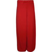 Hanna Plain Palazzo Trousers - Red