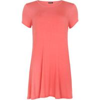 Hannah Short Sleeve Swing Top - Coral