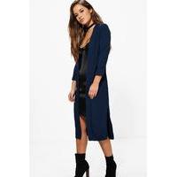 harriet turn up cuff duster navy