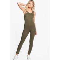 Harriet Super Slim Unitard - khaki