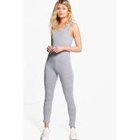 harriet super slim unitard grey marl