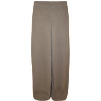 Hanna Plain Palazzo Trousers - Mocha