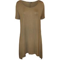 Hannah Short Sleeve Swing Top - Mocha