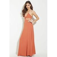 halter cutout maxi dress