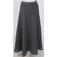 Handmade, size XS black & silver metallic skirt