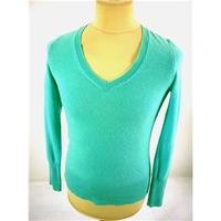 Halogen - Size: Small (32 bust) - Aqua Sky Bluey Green - Casual/Stylish 100% Cashmere Jumper