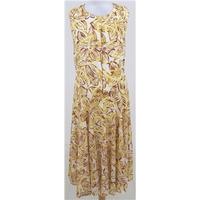Handmade, size M brown & yellow summer dress