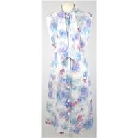 Handmade Vintage 1970\'s 32 inch Chest Multicoloured Floral Print Shirt Dress