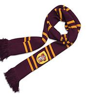 Harry Striped Scarf Gryffindor/Slytherin/Ravenclaw/Hufflepuff Halloween Cosplay Costumes Potter