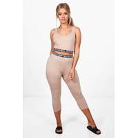 Hannah \'Cutie With A Booty\' Co-ord Set - stone