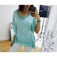 Hannah crochet drape top