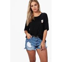 hana milkshake t shirt black