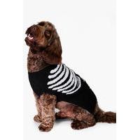 Halloween Skeleton Dog Jumper - black