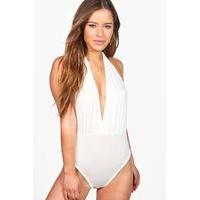 Hannah Halterneck Backless Bodysuit - ivory