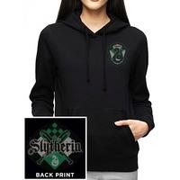 Harry Potter - House Slytherin Women\'s Large Pullover Hoodie - Black